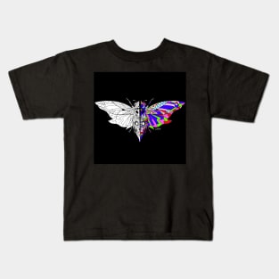 mexican cicada cigarra chicharra bug ecopop in monstrous bestiary design in totonac patterns Kids T-Shirt